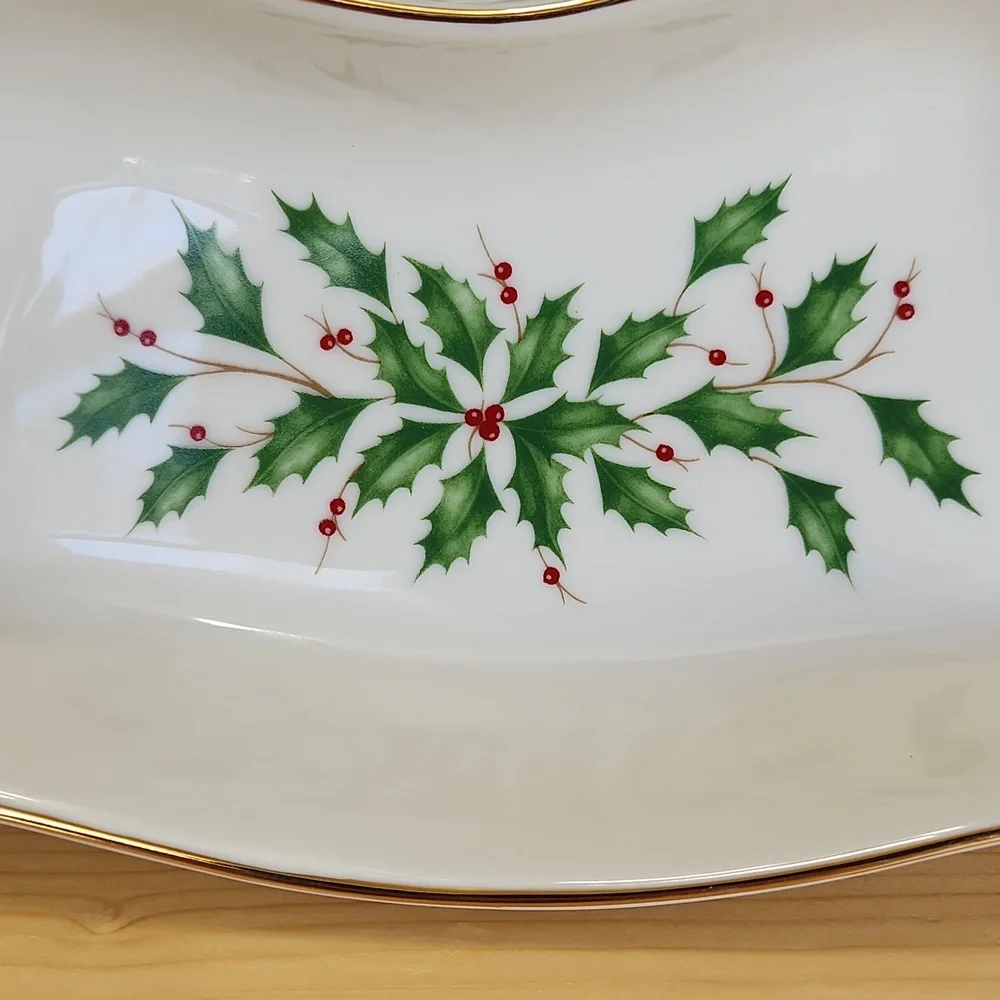 Lenox Holiday Dimension Collection Tree Divided Server - Picture 4 of 12